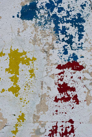 Photography of an old, grunge painted wall の写真素材