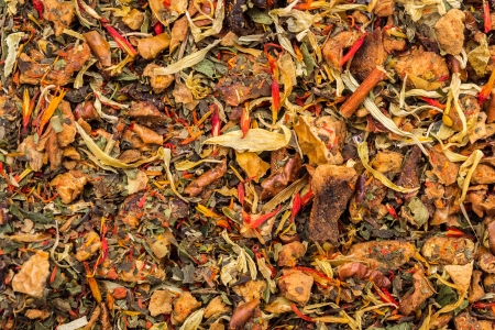 Texture Of Orange Tea Leavesの写真素材