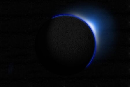 High Resolution Eclipse Of An Alien Moonの写真素材