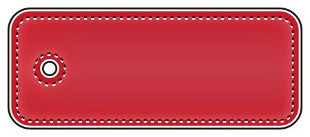 Blank Price Tag Isolated On Whiteのイラスト素材