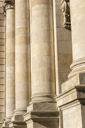 Detailed View Of Columns From A Courthouseの写真素材