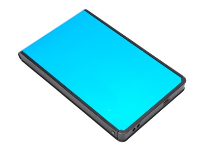External Hard Disk Isolated On Whiteの写真素材
