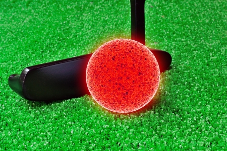 Playing Mini Golf With The Sunの写真素材