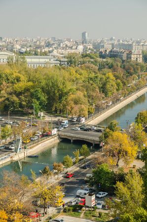 Bucharest City In Romania Viewed From Municipal Hospital Of Emergencyのeditorial素材