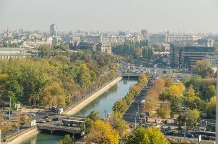 Bucharest City In Romania Viewed From Municipal Hospital Of Emergencyのeditorial素材