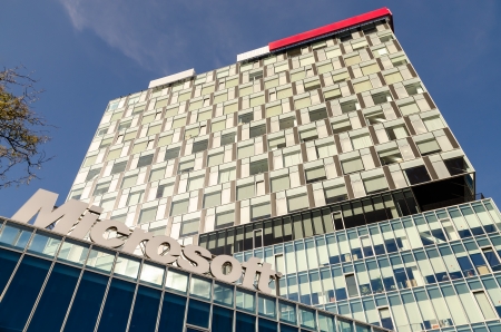 Microsoft Headquarters In Bucharest, Romania.のeditorial素材