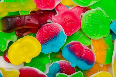 Closeup Photo Of Multicolored Jelliesの写真素材
