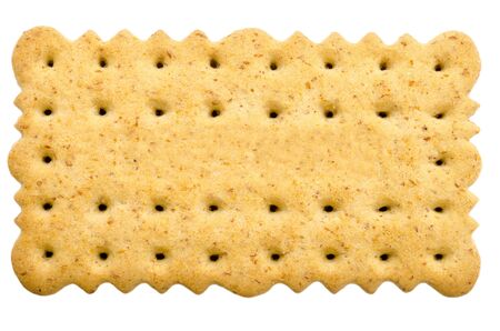 Tea Biscuit Isolated On Whiteの写真素材