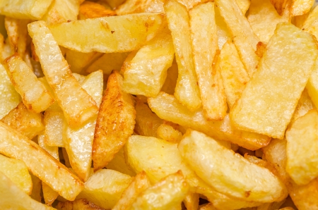 Closeup Photo Of Fresh French Friesの写真素材