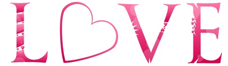 Love Word Vector Conceptのイラスト素材