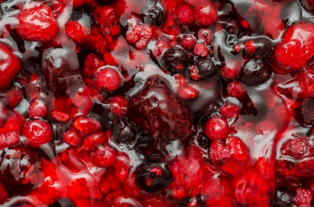 Bilberry And Raspberry Jellyの写真素材