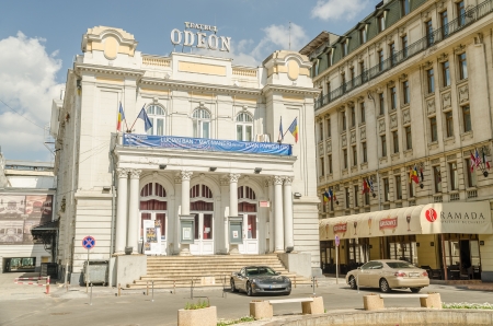 BUCHAREST, ROMANIA - MAY 05: The Odeon Theater on May 05, 2013 in Bucharest, Romania. It is one of the best-known performing arts venues in Bucharest, and was built in 1911.のeditorial素材
