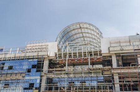 Modern Office Building Under Construction