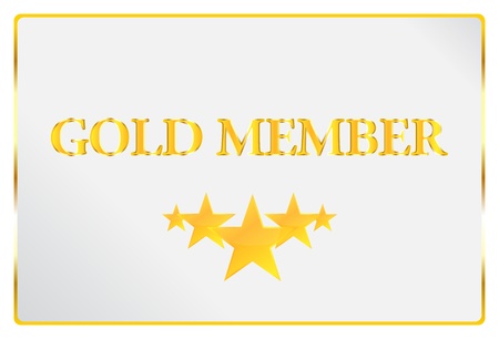 Gold Member Cardのイラスト素材