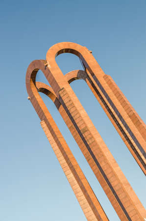 The Mausoleum Of Romanian Heroes In Bucharest was built in 1963 のeditorial素材