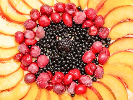 Fresh Fruit Cakeの写真素材