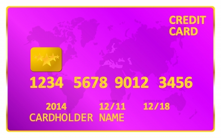 Pink Credit Cardのイラスト素材