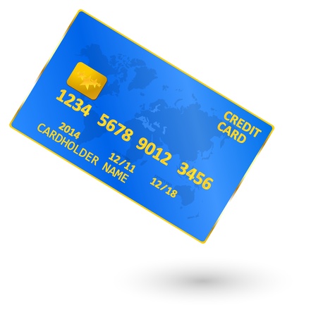 Blue Credit Cardのイラスト素材