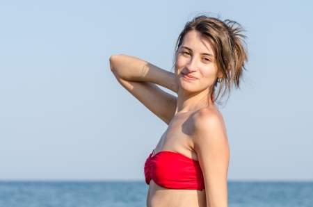 Beautiful Young Girl Posingの写真素材