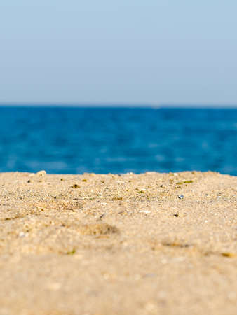 Ocean Scene With Sand, Ocean And Skyの写真素材