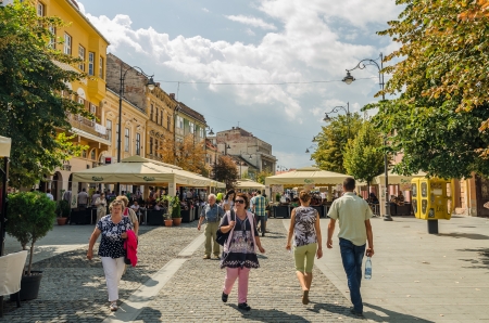 SIBIU, ROMANIA - AUGUST 26  The Main Square on August 26, 2013 in Sibiu, Romania  Sibiu is one of...
