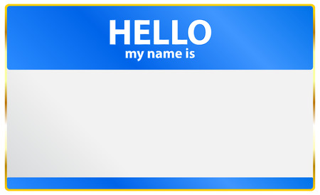 Hello My Name Is Cardのイラスト素材