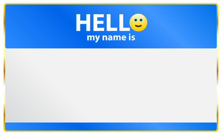 Hello My Name Is Cardのイラスト素材