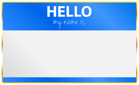 Hello My Name Is Cardのイラスト素材