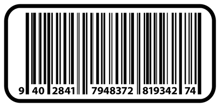 Price Tag Label With Bar Codeのイラスト素材