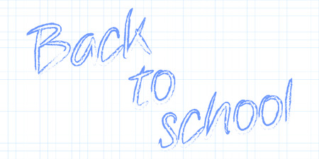 Back To School Text Mathematical Grid Backgroundのイラスト素材