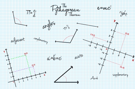 Mathematical School Class Backgroundのイラスト素材