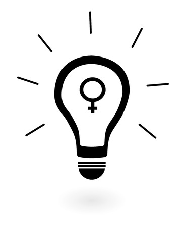 Great Idea Thinking About Womenのイラスト素材