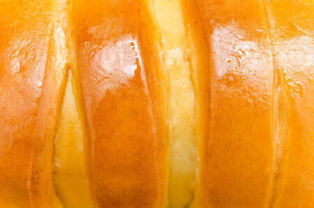 Fresh And Tasty Croissant With Honey Toppingの写真素材