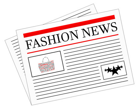 Fashion News Newspaper Headline Front Pageのイラスト素材