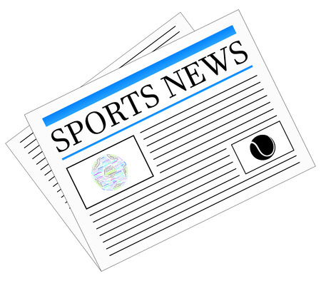Sports News Newspaper Headline Front Pageのイラスト素材