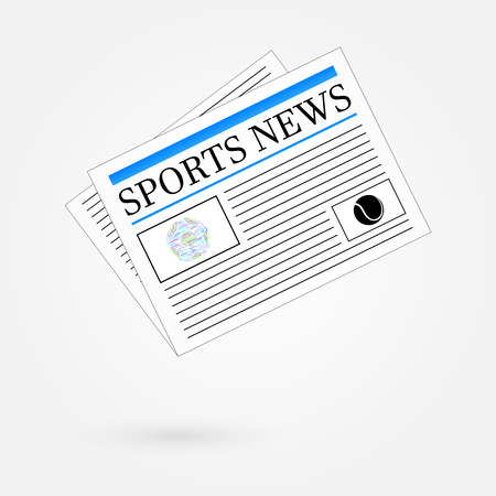Sports News Newspaper Headline Front Pageのイラスト素材