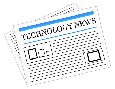 Technology News Newspaperのイラスト素材