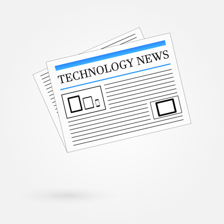 Technology News Newspaperのイラスト素材