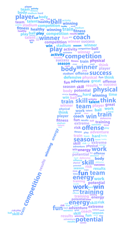 Golf Player Sports Word Cloudのイラスト素材