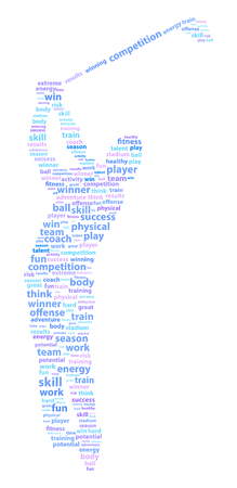 Golf Player Sports Word Cloudのイラスト素材