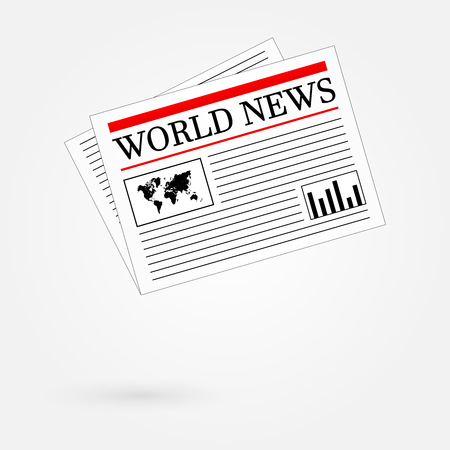 World News Newspaperのイラスト素材