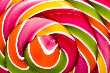 Sweet Lollipop Closeupの写真素材
