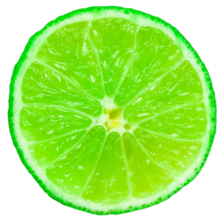 Green Lime Fruit Sliceの写真素材