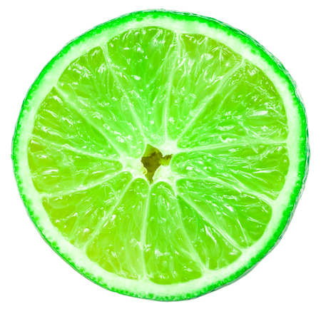 Green Lime Fruit Sliceの写真素材