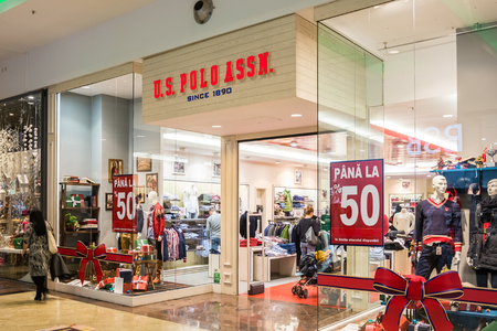 BUCHAREST, ROMANIA - DECEMBER 29  Polo Shop on December 29, 2013 in Bucharest, Romania  Is the official brand of the United States Polo Association, the governing body of polo in the U S  since 1890 のeditorial素材