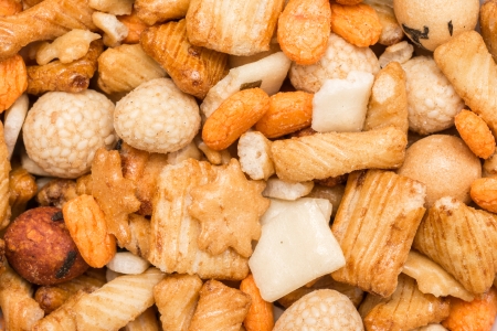 Japanese Mix With Biscuits And Glazed Peanutsの写真素材