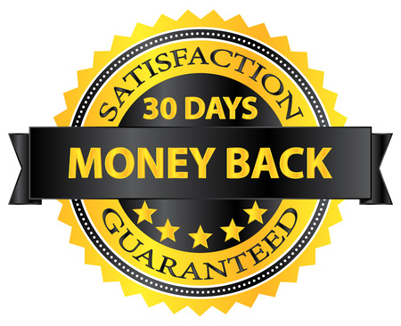 30 Days Money Back Guaranteed Badgeのイラスト素材