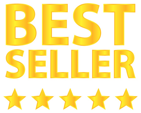 Best Seller Five Stars Golden Awardのイラスト素材