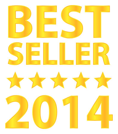 Best Seller Five Stars Golden Award 2014のイラスト素材