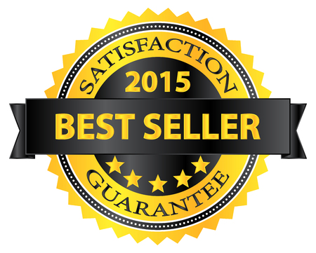 Best Seller Five Stars Golden Badge Award 2015のイラスト素材